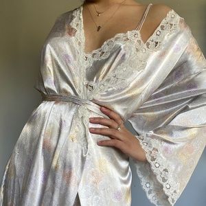 Vintage Dior silk dress slip set